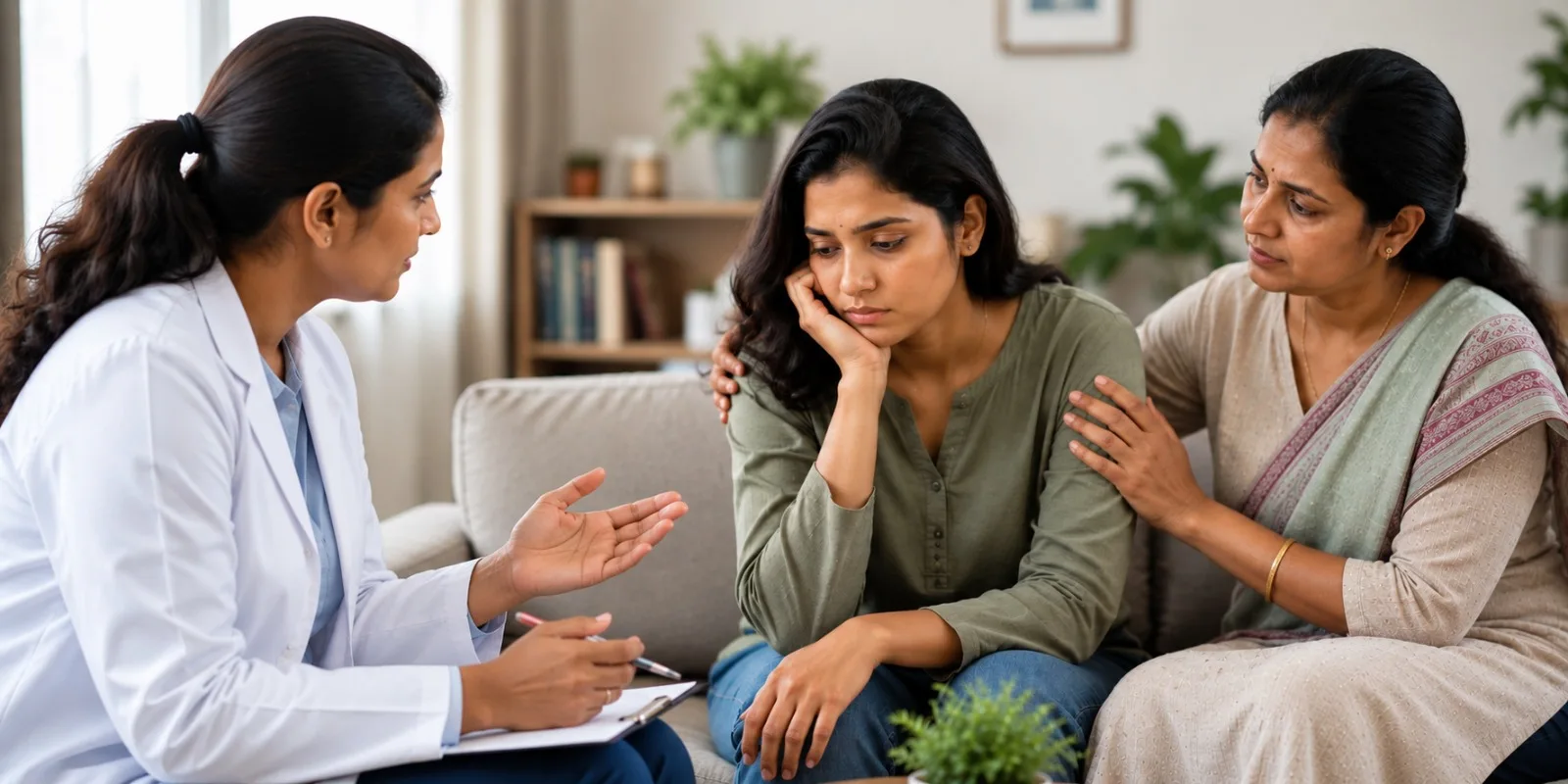 Group therapy session for addiction recovery at Athma Rehabilitation Centre