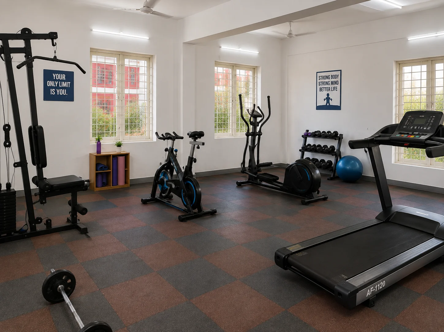 Outdoor and Indoor Gym